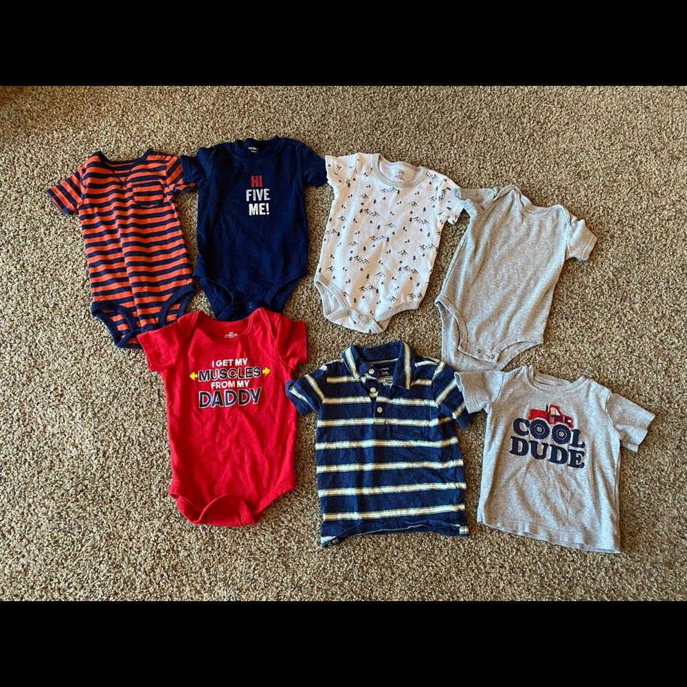 Baby boy short sleeve tops